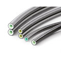 Elastomer PU manguera dos trenzas de fibra color negro 3/8 &quot;SAE 100R8